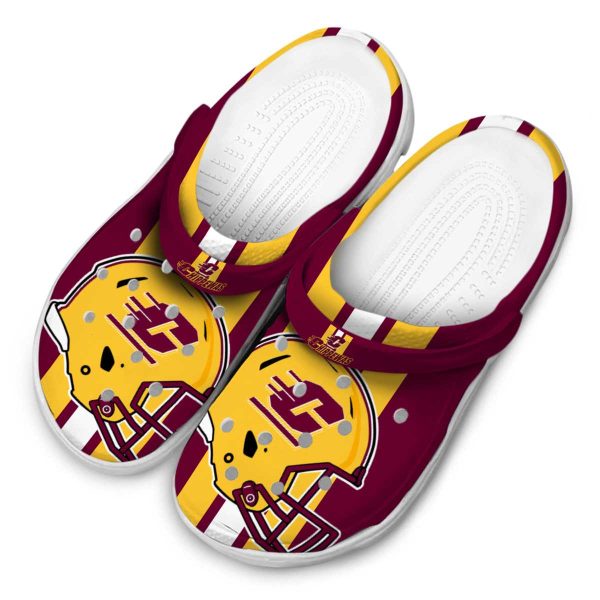 central michigan chippewas helmet stripes clog latest model
