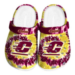 central michigan chippewas radiant burst effect clog best selling
