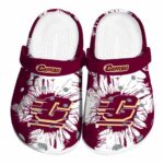 central michigan chippewas splatter graphics clog best selling