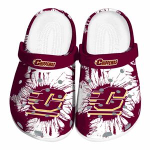 central michigan chippewas splatter graphics clog best selling