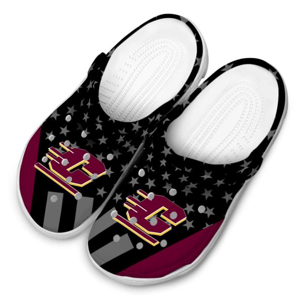 central michigan chippewas stellar stripes theme clog latest model