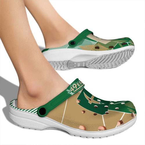charlotte 49ers geometric background clog fashion forward