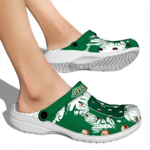 charlotte 49ers splatter graphics clog fashion forward