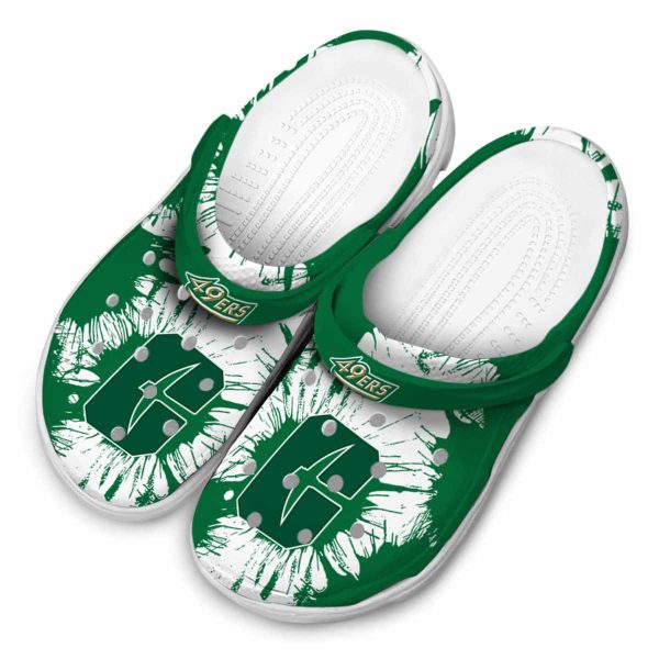 charlotte 49ers splatter graphics clog latest model