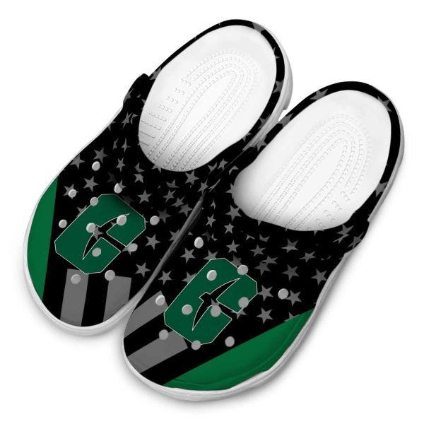 charlotte 49ers stellar stripes theme clog latest model