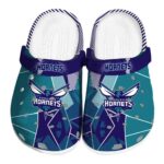 charlotte hornets geometric background clog best selling
