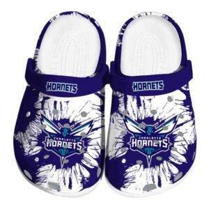 charlotte hornets splatter graphics clog best selling