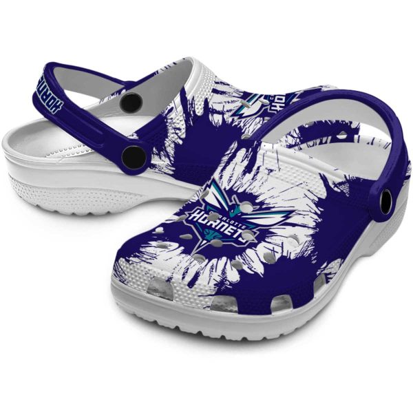 charlotte hornets splatter graphics clog high quality