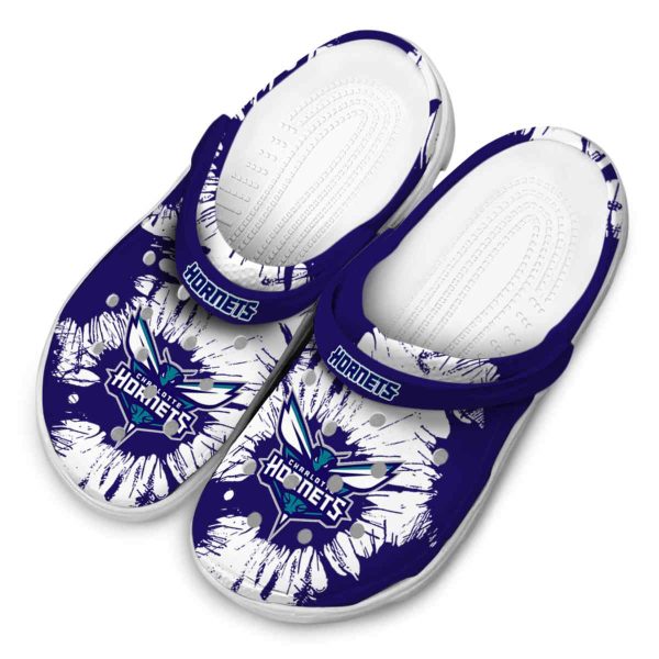 charlotte hornets splatter graphics clog latest model