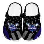 charlotte hornets stellar stripes theme clog best selling