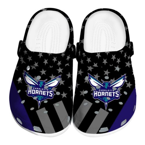 charlotte hornets stellar stripes theme clog best selling