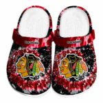 chicago blackhawks radiant burst effect clog best selling