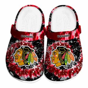 chicago blackhawks radiant burst effect clog best selling