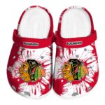 chicago blackhawks splatter graphics clog best selling