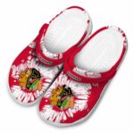 chicago blackhawks splatter graphics clog best selling