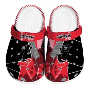 cincinnati bearcats geometric background clog best selling