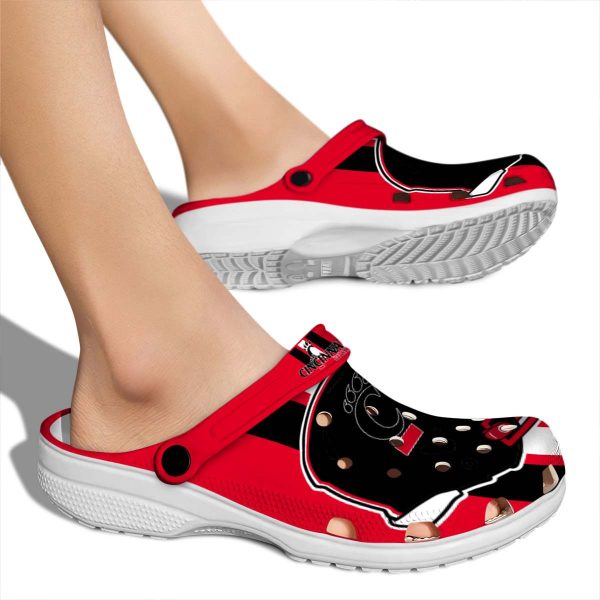 cincinnati bearcats helmet stripes clog fashion forward