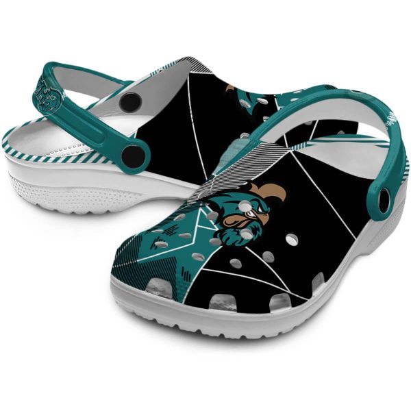 coastal carolina chanticleers geometric background clog high quality