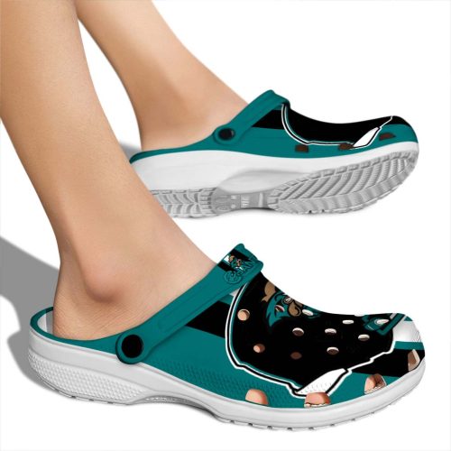 coastal carolina chanticleers helmet stripes clog fashion forward