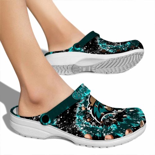 coastal carolina chanticleers radiant burst effect clog fashion forward