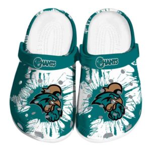 coastal carolina chanticleers splatter graphics clog best selling