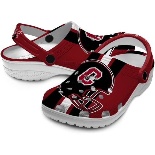 colgate raiders helmet stripes clog high quality