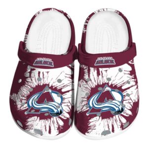 colorado avalanche splatter graphics clog best selling
