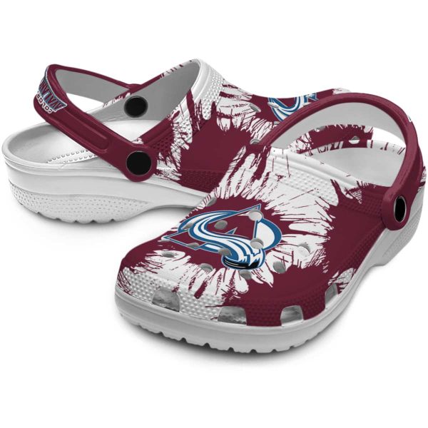 colorado avalanche splatter graphics clog high quality
