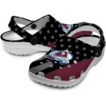 colorado avalanche stellar stripes theme clog best selling