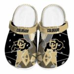 colorado buffaloes geometric background clog best selling