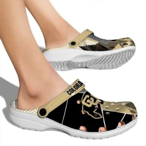 colorado buffaloes geometric background clog fashion forward