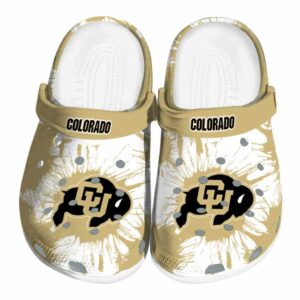 colorado buffaloes splatter graphics clog best selling