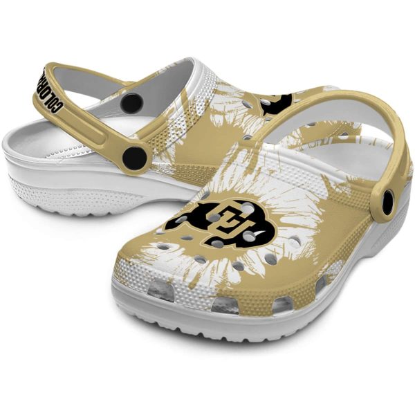 colorado buffaloes splatter graphics clog high quality