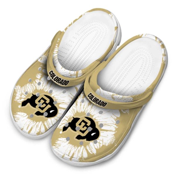 colorado buffaloes splatter graphics clog latest model