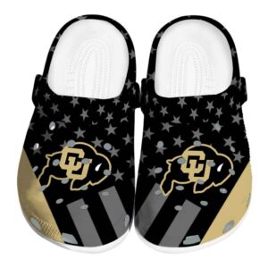 colorado buffaloes stellar stripes theme clog best selling