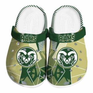 colorado state rams geometric background clog best selling