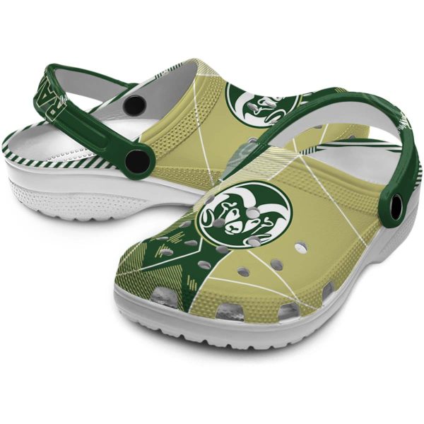 colorado state rams geometric background clog high quality