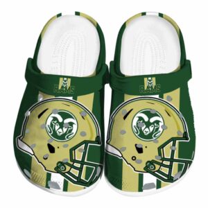 colorado state rams helmet stripes clog best selling