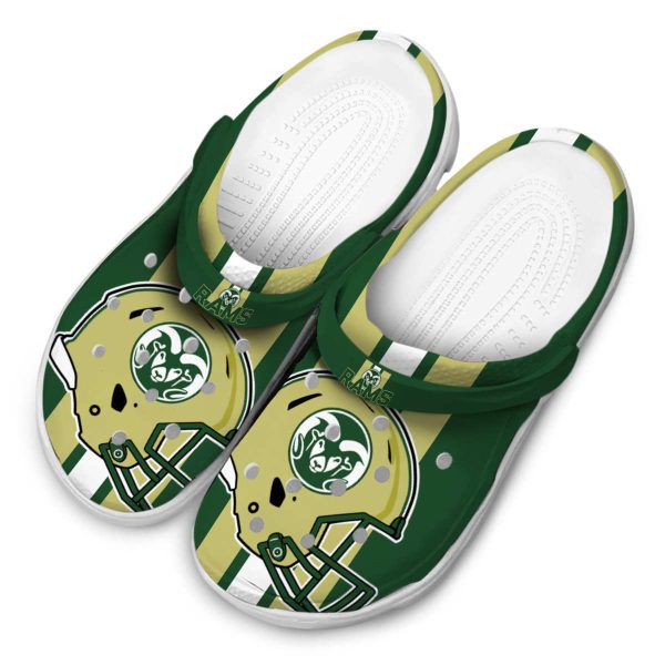 colorado state rams helmet stripes clog latest model
