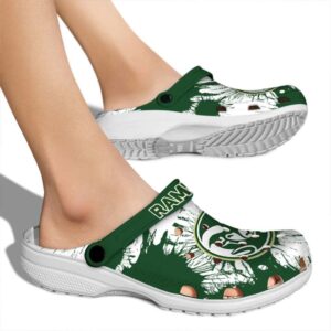 colorado state rams splatter graphics clog fashion forward