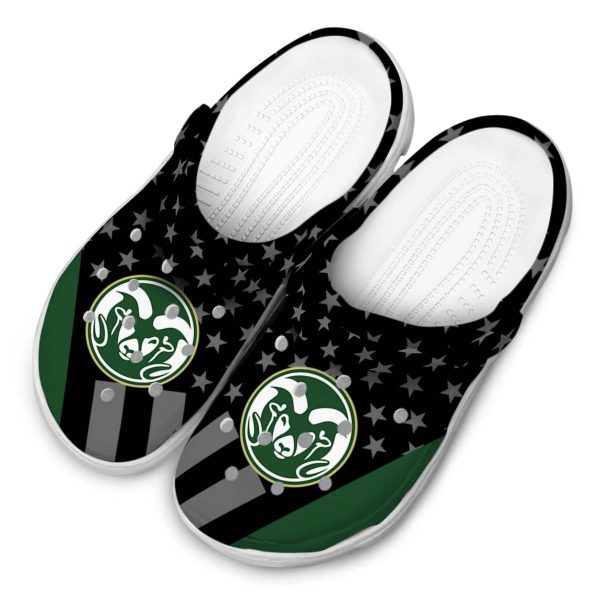 colorado state rams stellar stripes theme clog latest model