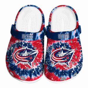 columbus blue jackets radiant burst effect clog best selling