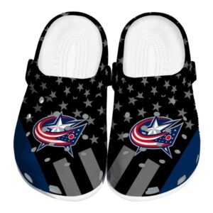 columbus blue jackets stellar stripes theme clog best selling