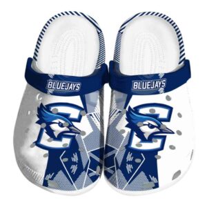 creighton bluejays geometric background clog best selling