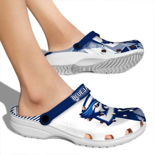 creighton bluejays geometric background clog fashion forward