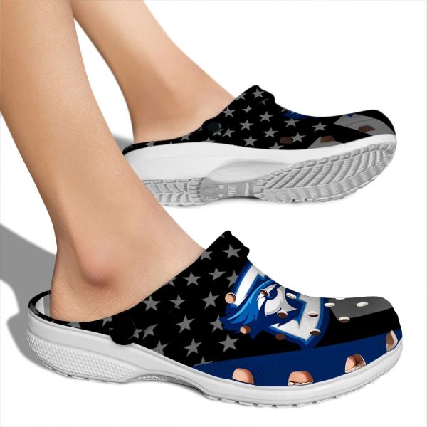 creighton bluejays stellar stripes theme clog fashion forward