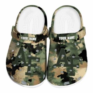 custom air force falcons camouflage craze clog best selling