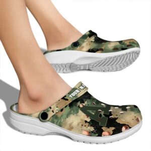 custom air force falcons camouflage craze clog fashion forward