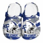 custom air force falcons football helmet clog best selling