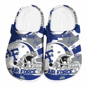 custom air force falcons football helmet clog best selling